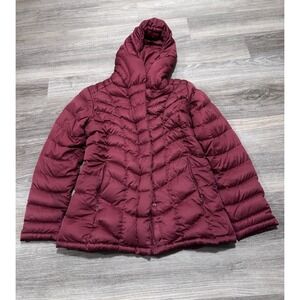 Patagonia Women's Downtown Loft Hooded Puffer Goose Down Coat Jacket Sz Small